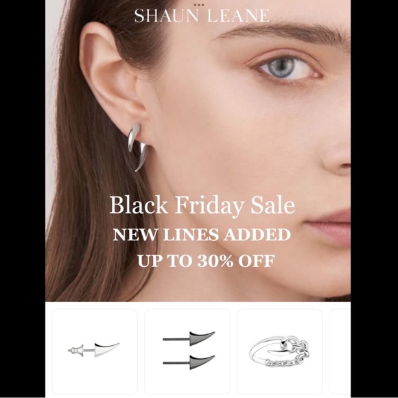 Authentic Shaun Leane Single Silver Rose Thorn Earringsng - Picture 2 of 6